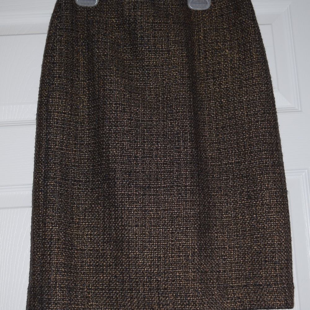 Talbots Bronze Shimmer Skirt